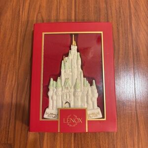 NIB Lenox Disney Showcase 2024 Cinderella Castle Porcelain Ornament Cream Gold